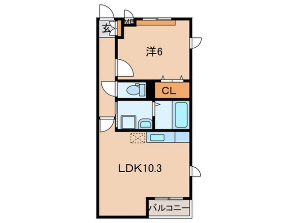 サンフラット布忍の物件間取画像